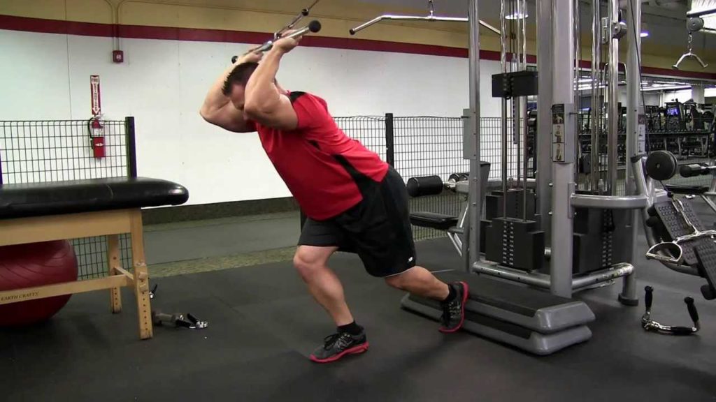 Standing Overhead Cable Triceps Extension